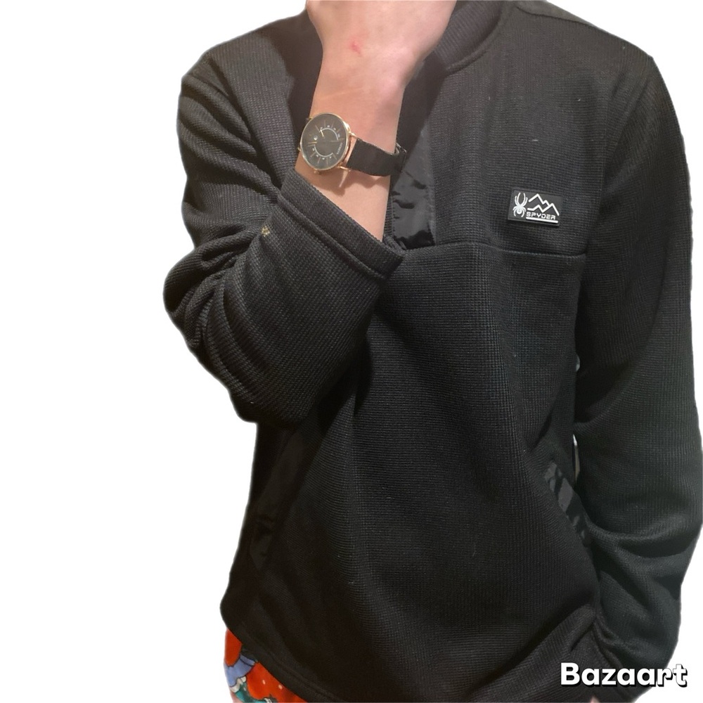 Men's Black Crewneck Sweater